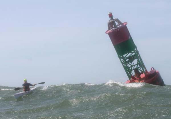 Kiesling and the Bonita buoy. Wavechaser finals